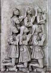 kedleston church derbs ; c15 tomb of  sir john curzon +1456