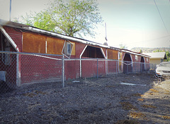 Back of abandoned motel