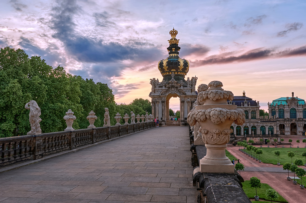 Das Kronentor im Zwinger von Dresden