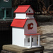 Bird house for a Calgary Flames fan