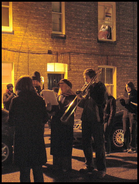 carolling in the street