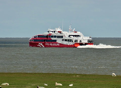 Schiff Richtung Helgoland