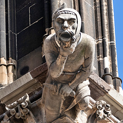 Dämonische Wasserspeier am Kölner Dom (3x PiP)