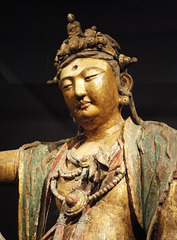 Detail of Guanyin, Bodhisattva of Compassion in the Boston Museum of Fine Arts, January 2018