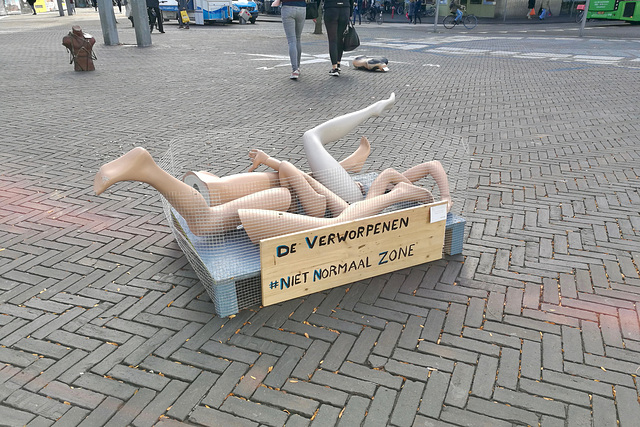 Art on the Stationsplein in Leiden