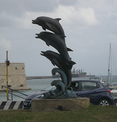 Dolphin Statue