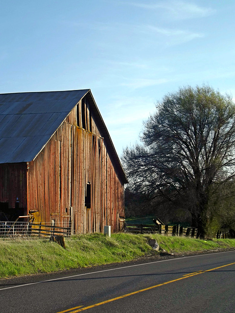 Barn on the road