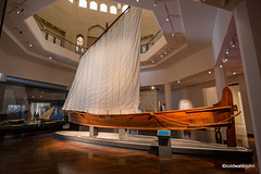 Oman National Museum - model of an ancient  sailing vessel