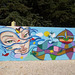 Wall painting at the entrance of Alto do Lumiar Basic School.