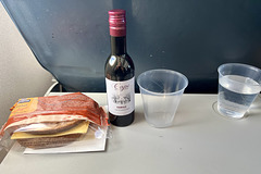 Lunch during the flight