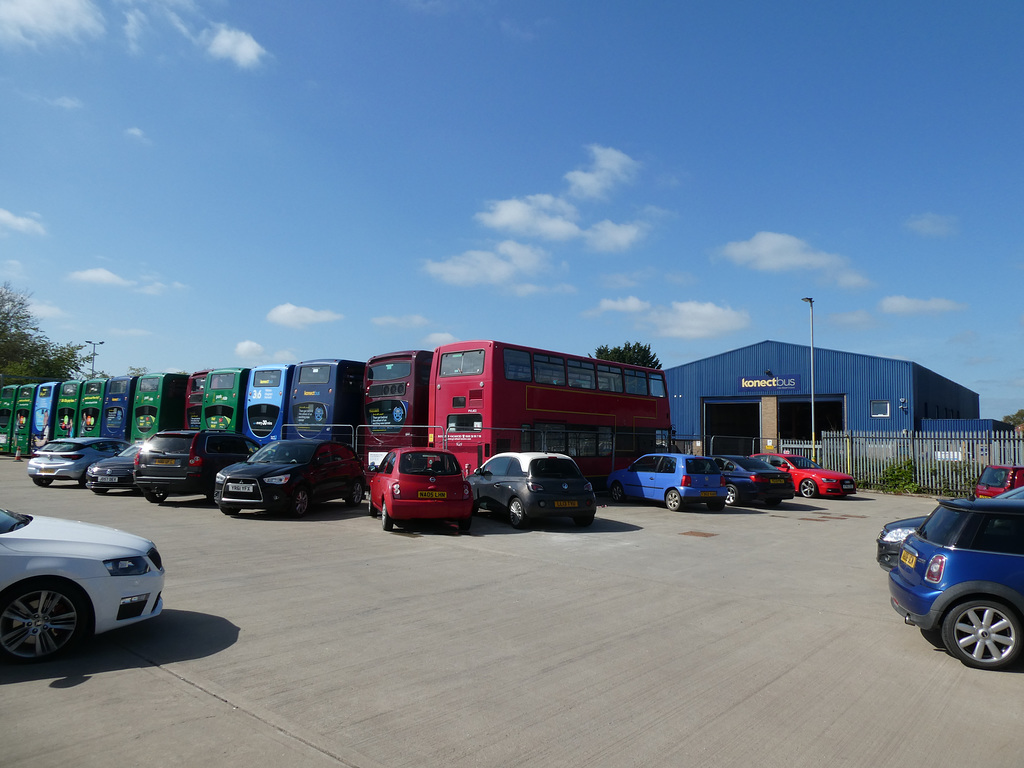 Konectbus (Go-Ahead) depot in East Dereham - 8 May 2022  (P1110524)