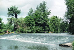 Dinham Weir on the River Teme, Ludlow.
