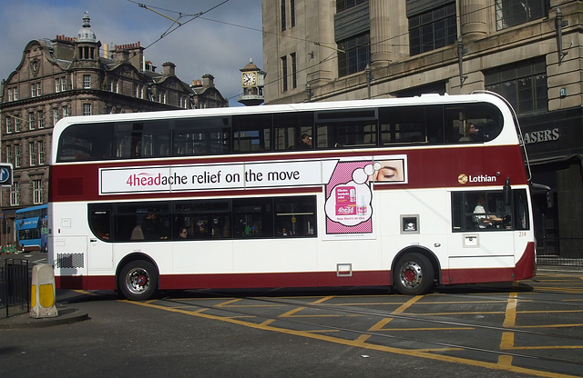 DSCF7230 Lothian Buses 214 (SN61 BCF) in Edinburgh - 7 May 2017