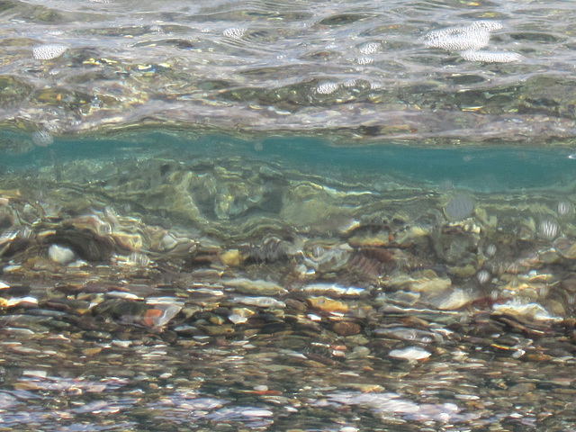 The amazing clarity of the water