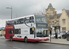 P.C. Coaches of Lincoln YN07 LFG in Lincoln - 28 Feb 2023 (P1140549)