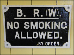 No Smoking notice