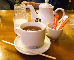 A spot of tea at the Lord Raglan on a rainy afternoon after a visit to the Museum of London