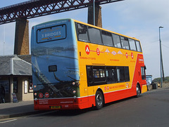 DSCF7268 Edinburgh Bus Tours 650 (XIL 1483) (SK52 OHL) at the Forth Rail Bridge, Queensferry - 7 May 2017