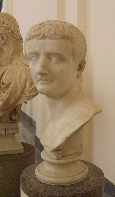 Bust of Tiberius in the Naples Archaeological Museum, July 2012