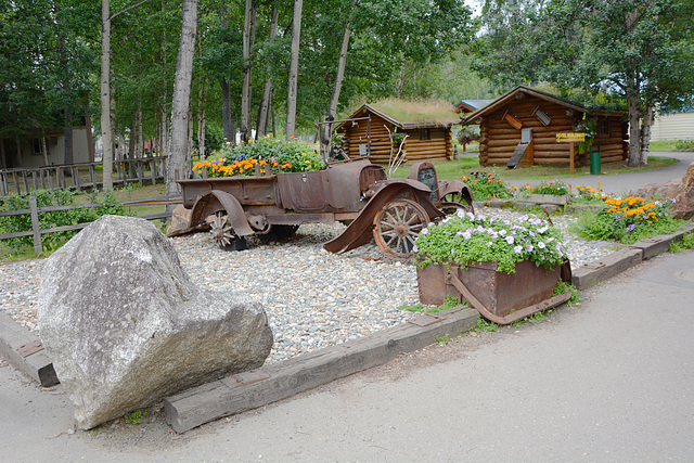 Alaska, Second Life of Old Truck in the Park of Chena Hot Springs