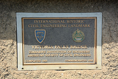 Zambia - Zimbabwe, Victoria Falls Bridge Commemorative Plaque