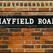 Hayfield Road street sign