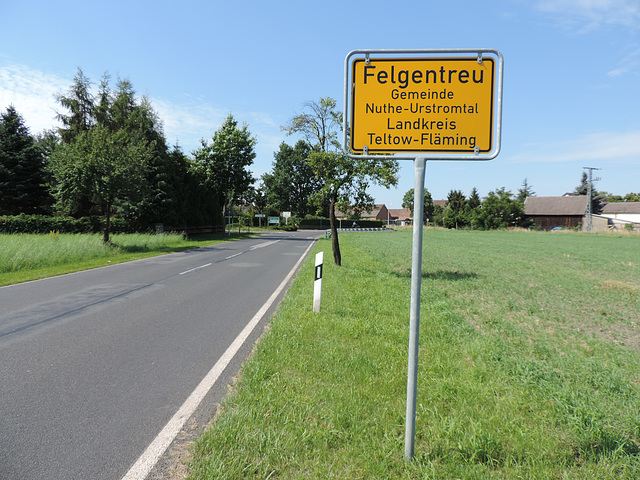 Ortseingang Bike - Felgentreu