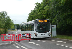 Coach Services Limited DX12 OVZ at the Mildenhall Hub - 19 Jun 2021 (P1080653)