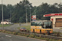 Pathfinder Coaches Van Hool on the A11 at Barton Mills – 15 Aug 1993 (202-13)