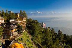 Nepal Kathmandu  Hotel Country Villa  , sunrise