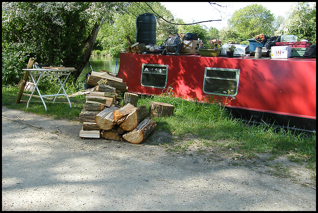 logs for a chilly May