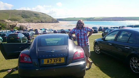 Tony looking all macho by the beach