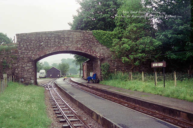 Irton Road Railway Station on the Ravenglass and Eskdale Railway (Scan from 1993)