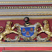 drapers hall, london city livery company,court dining room , 1667-71 arms of the drapers company