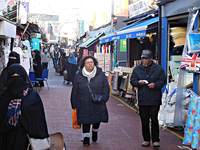 Folk in a market