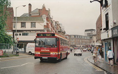 Eastern Counties Omnibus Company S15 (H615 RAH) in Norwich – 9 Aug 1993