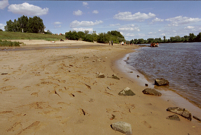 Badestrand an der Süderelbe