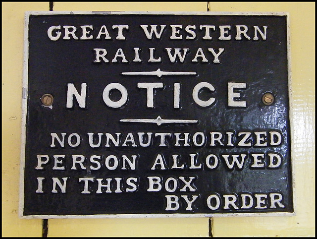 Great Western Railway notice