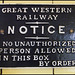 Great Western Railway notice