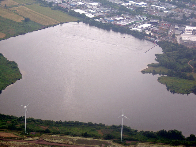 Baggersee Neuland mit Wasserschi-Anlage am 03.07