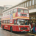 Eastern Counties Omnibus Company HVR334 (KKE 734N) in Norwich – 9 Aug 1993