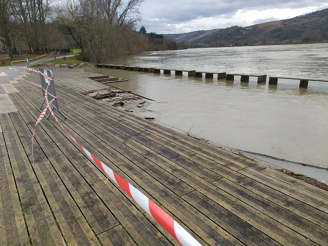 Bord de Rhône Pas trop bon s’y promener en ce moment