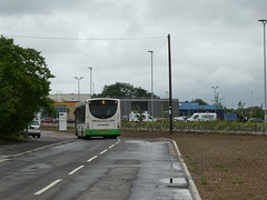 Stephensons 442 (YX10 FEH) entering the Mildenhall Hub - 19 Jun 2021 (P1080727)