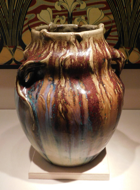 Vase with Tendrils by Lachenal in the Metropolitan Museum, March 2022