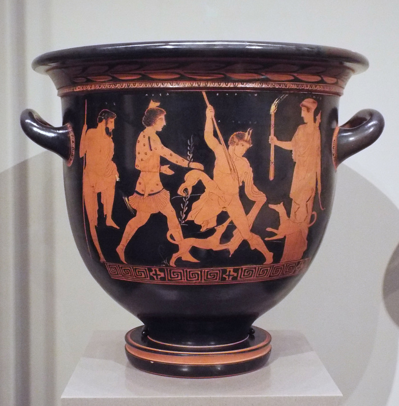 Bell Krater by Lykaon Painter in the Boston Museum of Fine Arts, January 2018