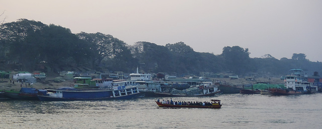 cruising down the Ayeyarwady