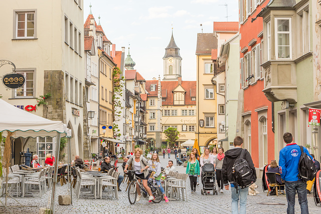 Fußgängerzone in der Maximilianstraße von Lindau