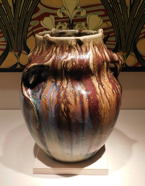 Vase with Tendrils by Lachenal in the Metropolitan Museum, March 2022