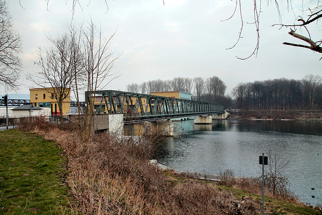 Werksbahnbrücke am Stauwehr des Hengsteysees (Herdecke) / 3.03.2018