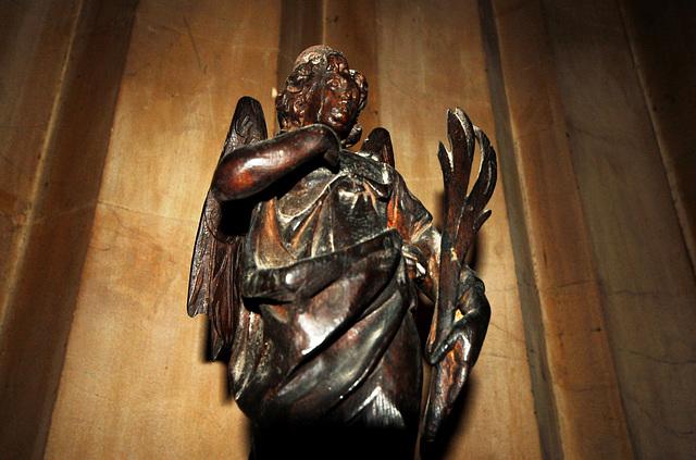 Detail of Font Cover from Christ Church, Newgate Street, City of London (destroyed WWII), now at St Sepulchre-without-Newgate, Holborn, London